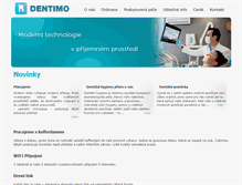 Tablet Screenshot of dentimo.cz